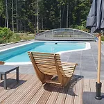 Paisible Avec Piscine, Terrasse Et Wifi En Pleine Foret Pour 4 Pers - Fr-1-589-662 Prázdninový dům *