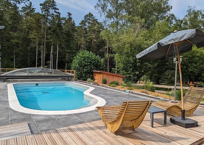 Holiday home Paisible Avec Piscine, Terrasse Et Wifi En Pleine Foret Pour 4 Pers - Fr-1-589-662 *